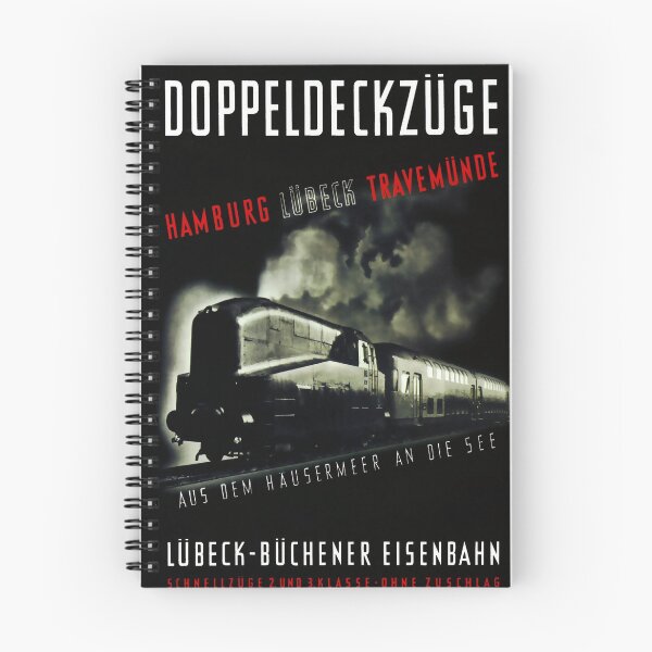 Item preview, Doppelstockzüge vintage travel poster designed and sold by stickart-marek.