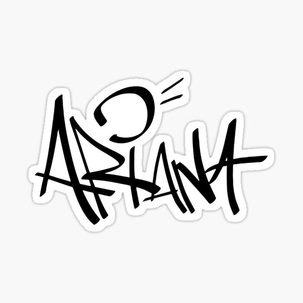 graffiti ariana ii Sticker