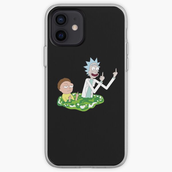 Oh Geez Rick Slim Fit T-Shirt iPhone Soft Case