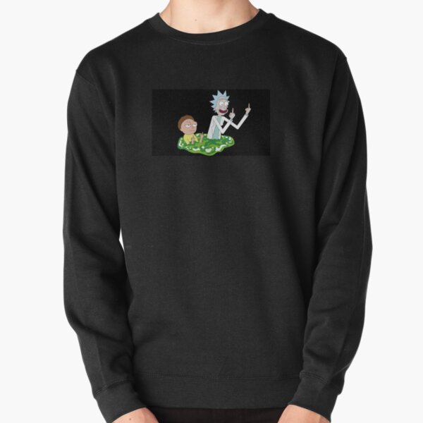 Oh Geez Rick Slim Fit T-Shirt Pullover Sweatshirt