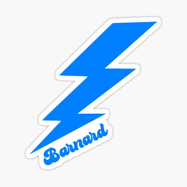 Barnard Lightning Bolt Sticker For Sale By Lexi Vm5 Redbubble