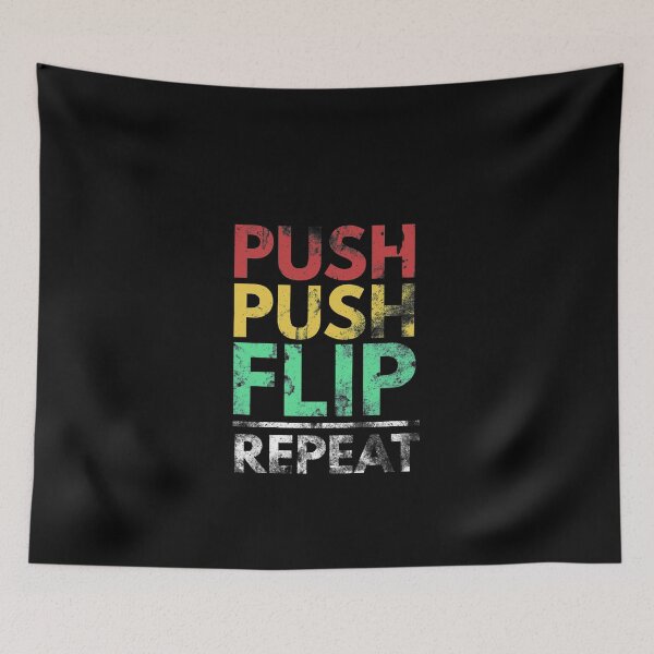 Item preview, Push Push Flip Repeat - For Skaters designed and sold by Slicki.