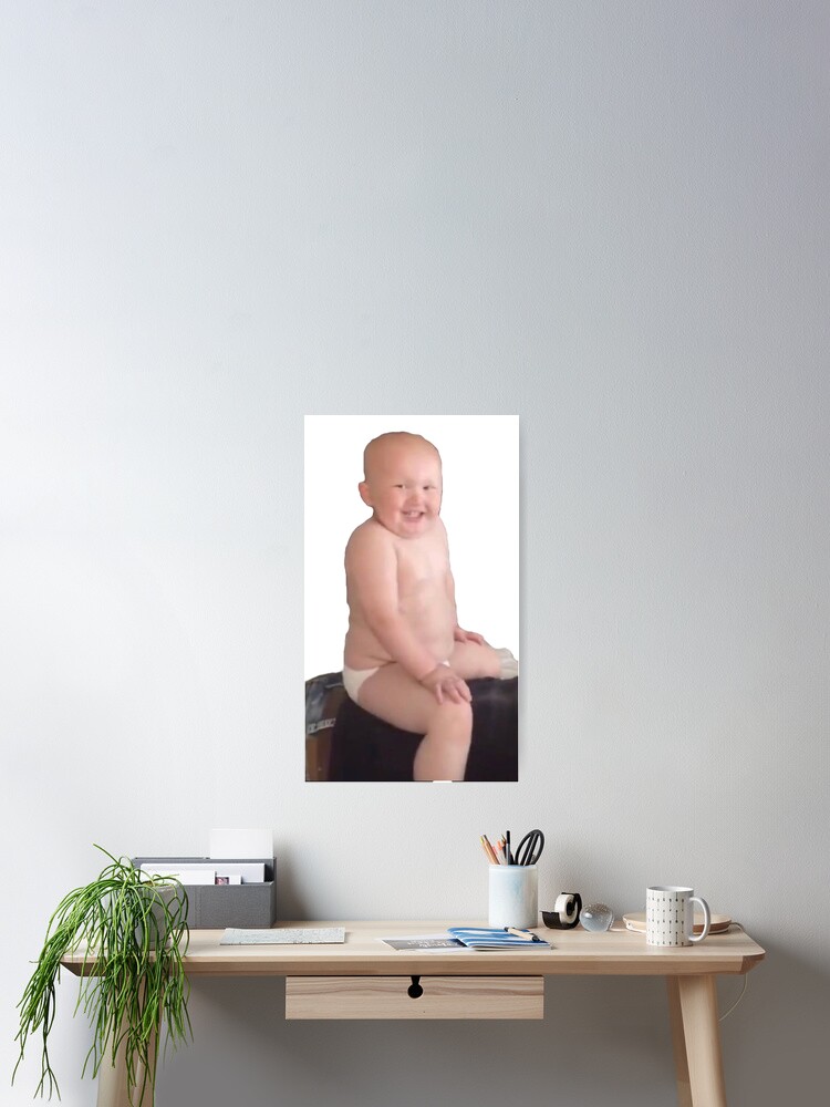 Giant Tik Tok Baby Poster By Sabravo Redbubble