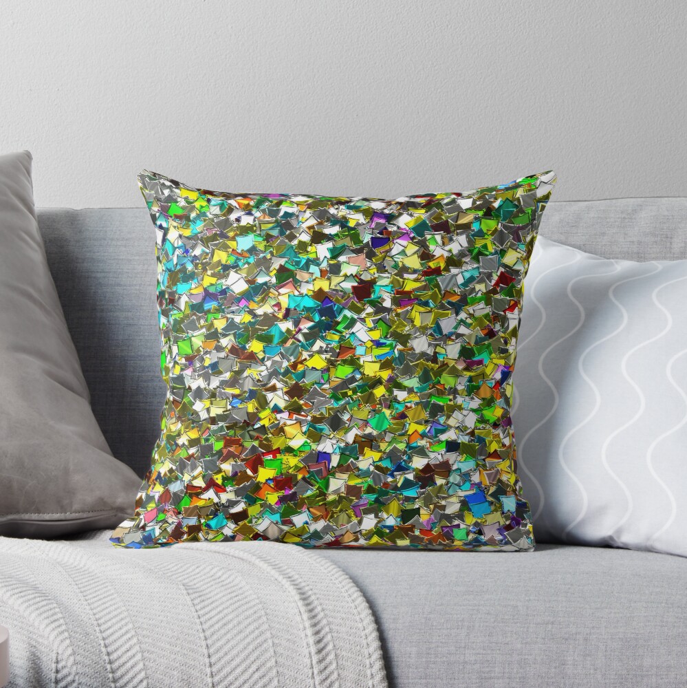 Glamorous glitter,shiny and luscious Throw Pillow