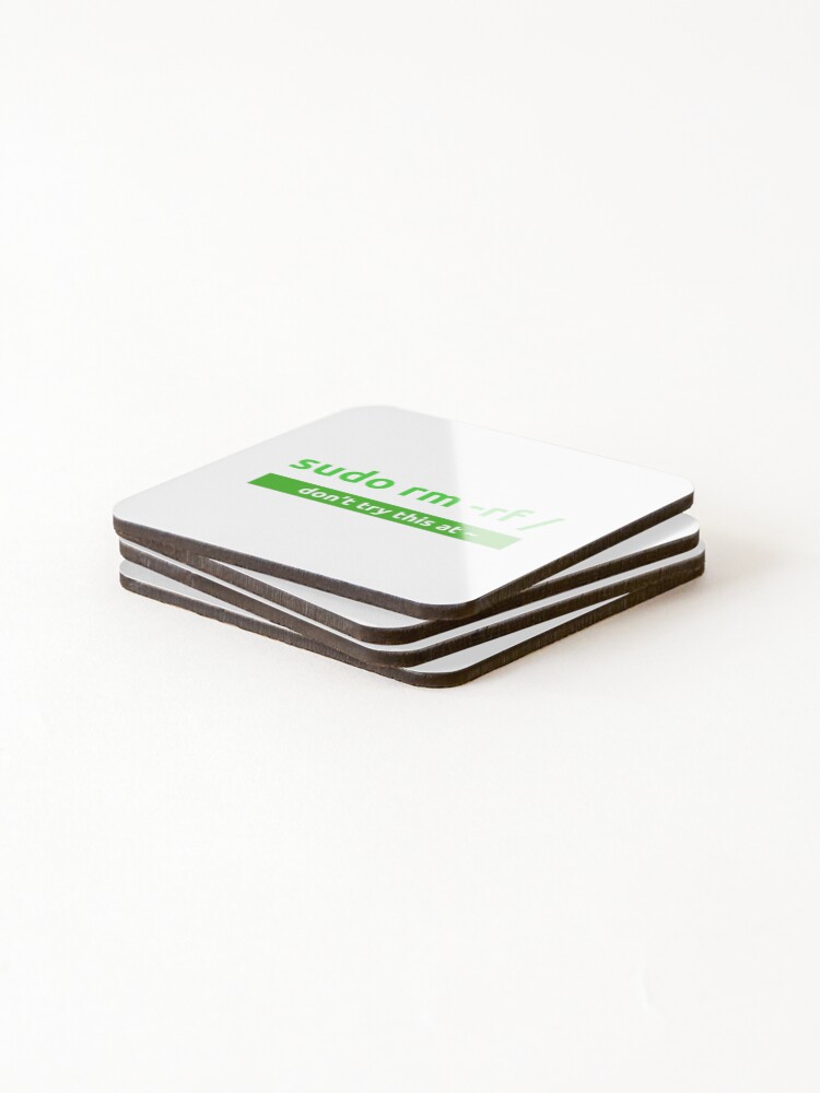 Thumbnail 4 of 5, Coasters (Set of 4), Sudo Linux Programming Command designed and sold by Sizzlinks.