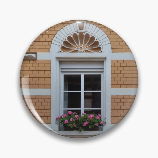 Item preview, Twin Windows with Geraniums designed and sold by Yair Karelic.