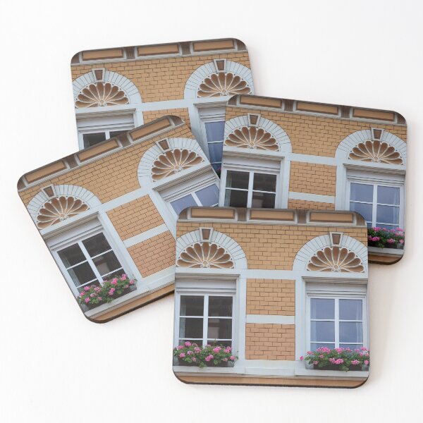 Item preview, Twin Windows with Geraniums  designed and sold by Yair Karelic.