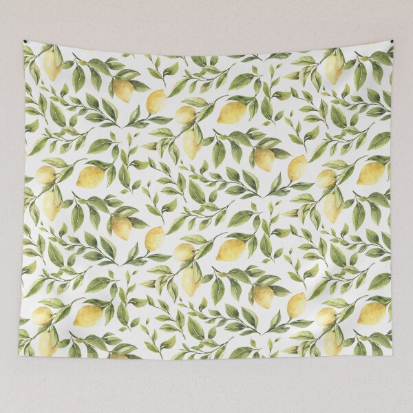 Item preview, Summer Yellow Lemon Citrus and green foliage designed and sold by Citronelladesig.