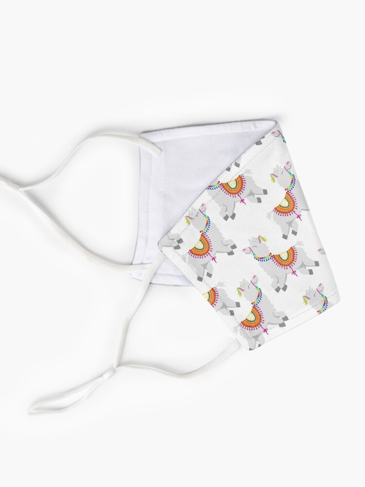 Alternate view of bloom daily planners Alpacas Mask
