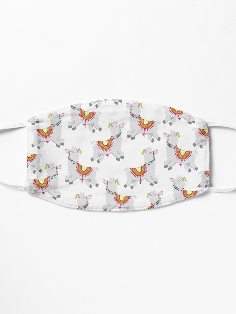 Alternate view of bloom daily planners Alpacas Mask