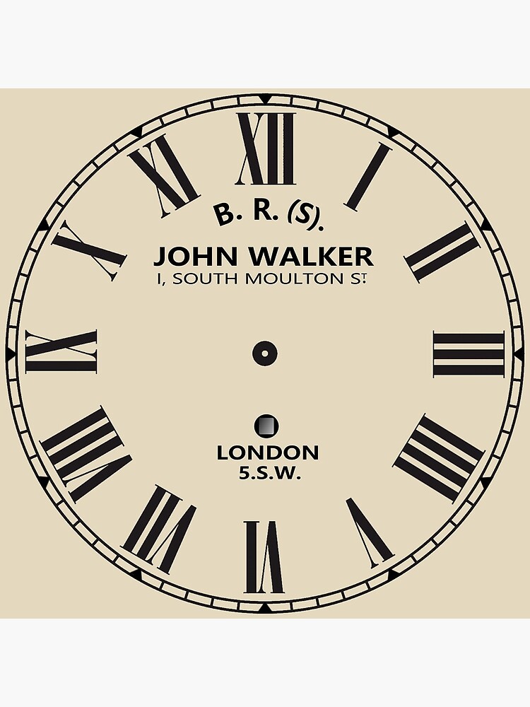 "John Walker Railway Clock" Framed Art Print for Sale by vastasquoheem