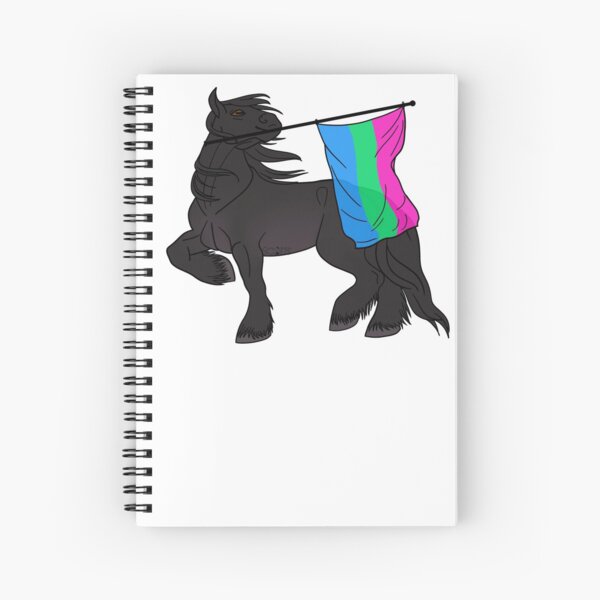 Aperçu de l'œuvre Polysexual flag (black draft) [Queer horse] créée et vendue par ScotisFr.