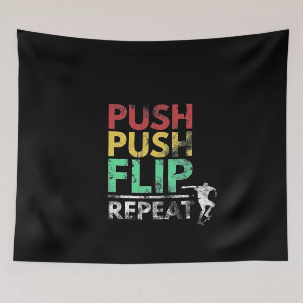 Item preview, Push Push Flip Repeat - Skater Edition designed and sold by Slicki.
