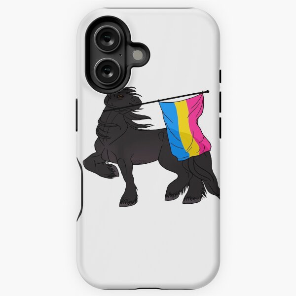 Aperçu de l'œuvre Pansexual flag (black draft) [Queer horse] créée et vendue par ScotisFr.