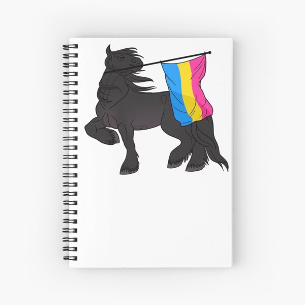 Aperçu de l'œuvre Pansexual flag (black draft) [Queer horse] créée et vendue par ScotisFr.