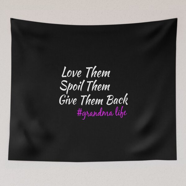Item preview, Love them spoil them give them back : grandma grandmother gift for grandma funny granda best gift for grandma purple style idea design designed and sold by Chamssou.