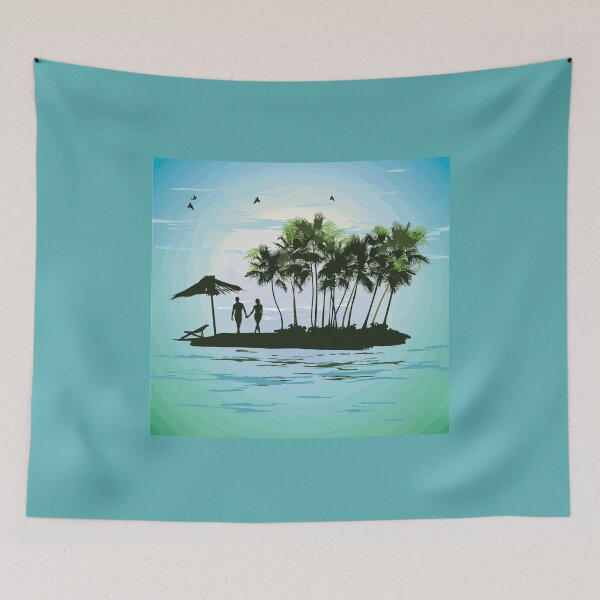 Item preview, Young couple Tropical Island designed and sold by endi318.