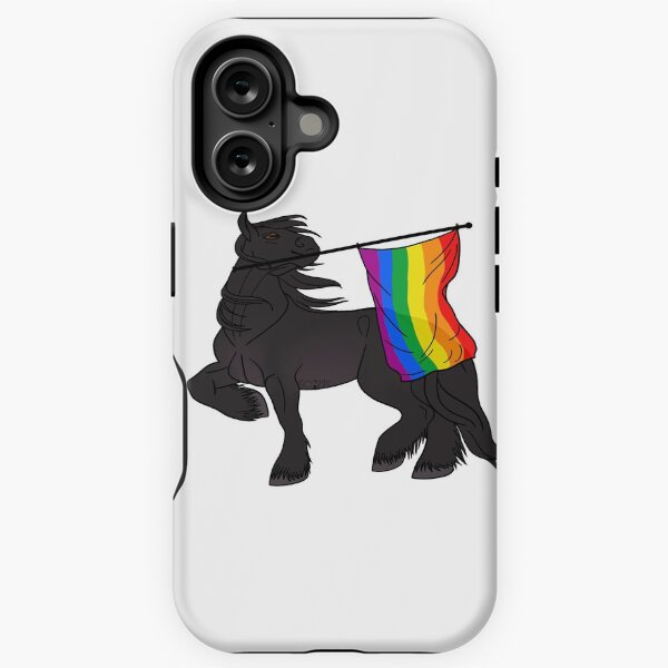 Aperçu de l'œuvre Gay flag (black draft) [Queer horse] créée et vendue par ScotisFr.