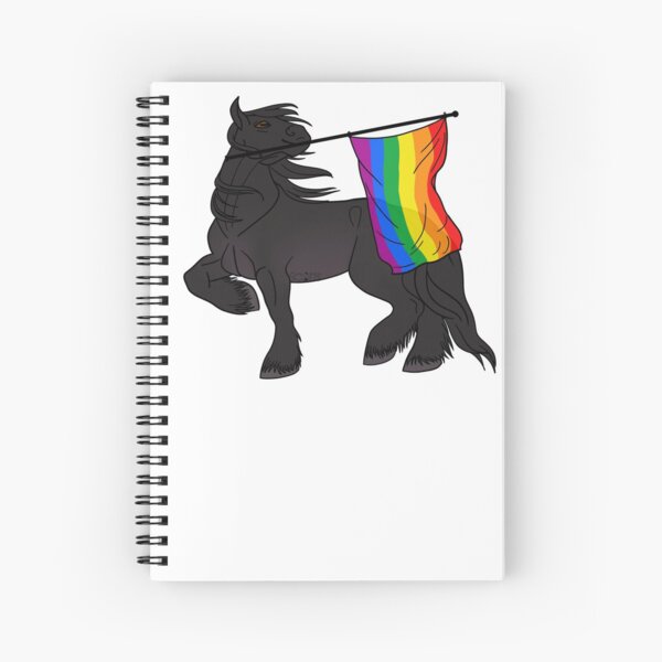 Aperçu de l'œuvre Gay flag (black draft) [Queer horse] créée et vendue par ScotisFr.
