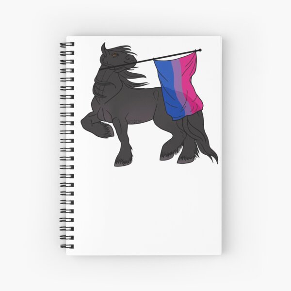Aperçu de l'œuvre Bisexual flag (black draft) [Queer horse] créée et vendue par ScotisFr.