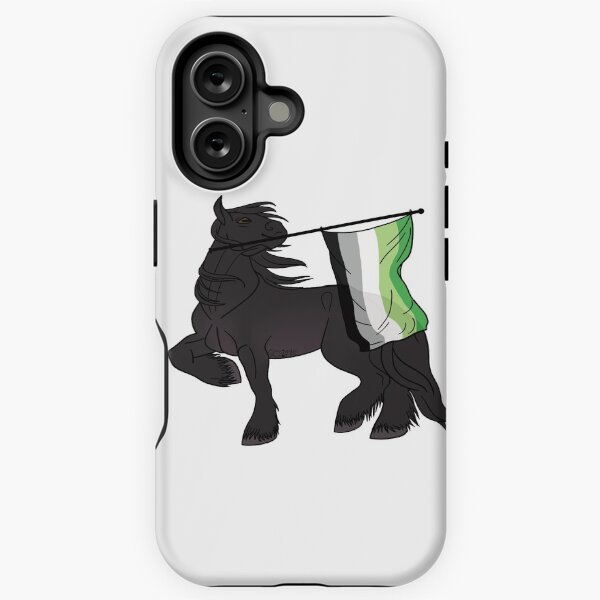 Aperçu de l'œuvre Aromantic flag (black draft) [Queer horse] créée et vendue par ScotisFr.