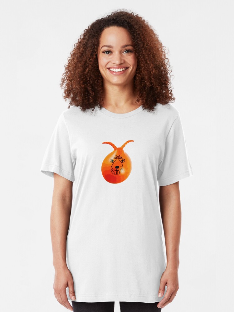 Alternate view of Retro 8-bit Space Hopper Slim Fit T-Shirt