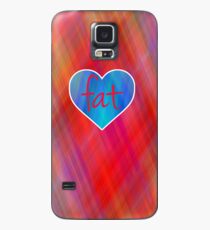 Love Fat (Blue and Red) Hülle & Klebefolie für Samsung Galaxy