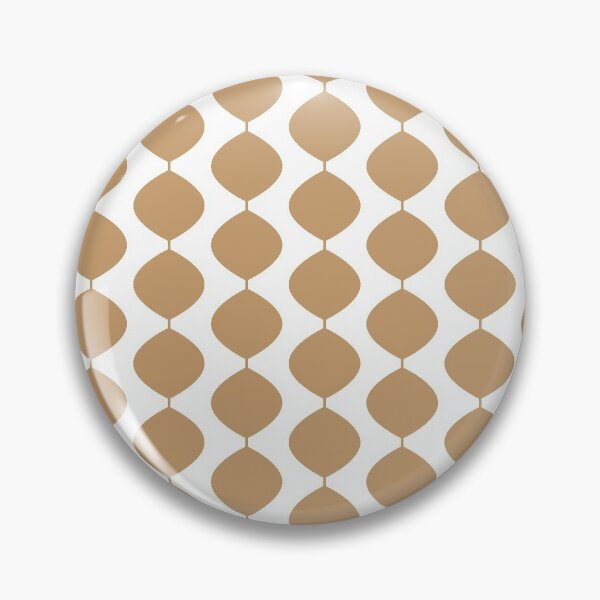 Item preview, Mid Century Modern Retro 60s Waves Pattern  (Pale Warm Brown) designed and sold by Makanahele.