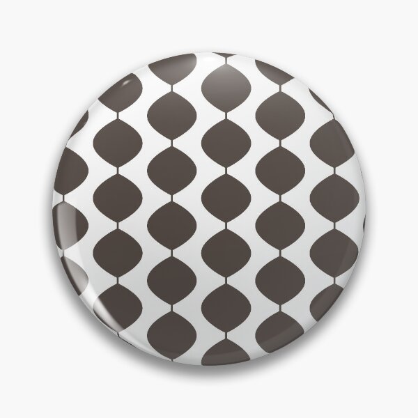 Item preview, Mid Century Modern Retro 60s Waves Pattern  (Dark Cool Brown) designed and sold by Makanahele.