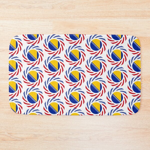 Item preview, Bosnian American Multinational Patriot Flag Series designed and sold by Carbon-Fibre Media.