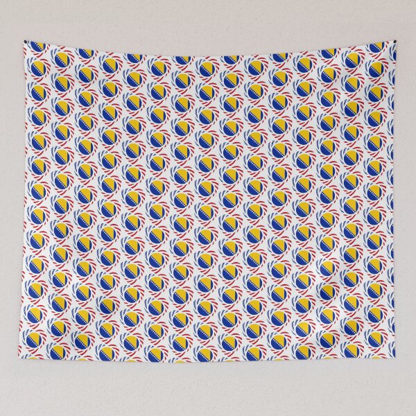 Item preview, Bosnian American Multinational Patriot Flag Series (Heart) designed and sold by Carbon-Fibre Media.
