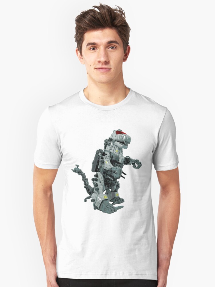 Alternate view of Zoidzilla 8-bit style Slim Fit T-Shirt