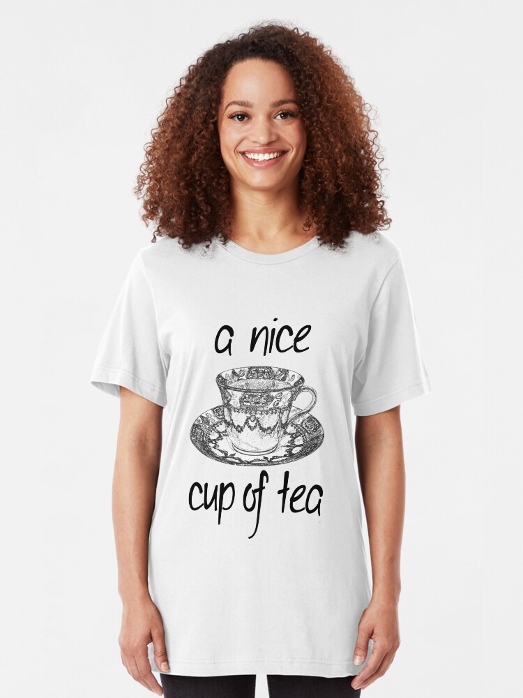Alternate view of A Nice Cup of Tea Slim Fit T-Shirt