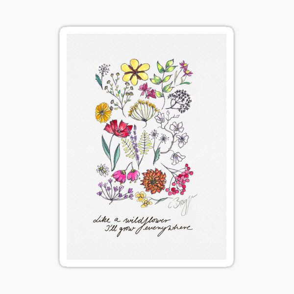 May We Fly — Watercolor Wildflowers Art Print