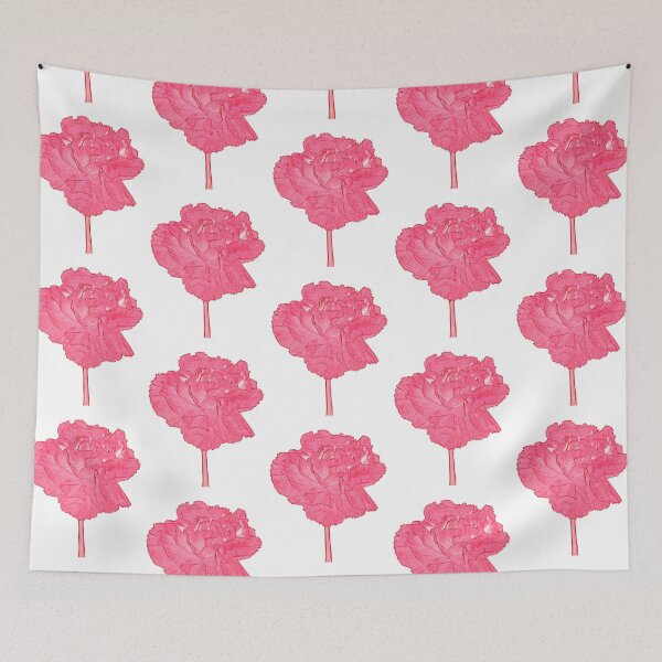 Item preview, Red Carnation ink and watercolour style pop art designed and sold by Latch Farm  Studios.