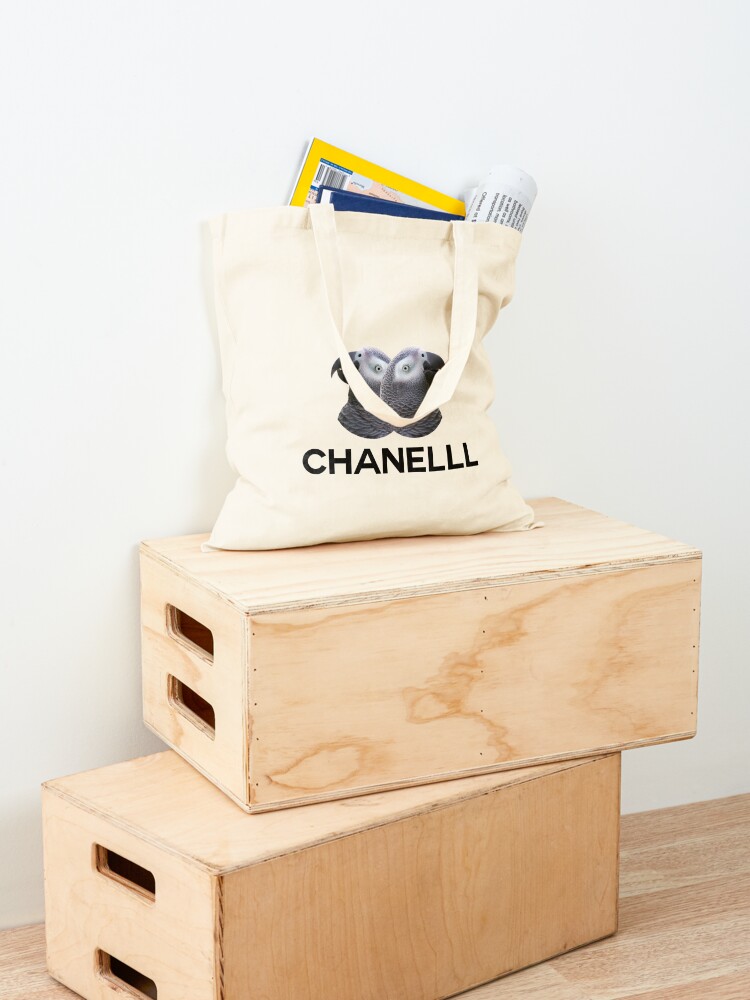 Chanel parrot meme Tote Bag for Sale by Etchedclothing
