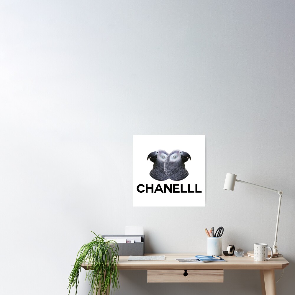 Chanel parrot meme Poster for Sale by Etchedclothing
