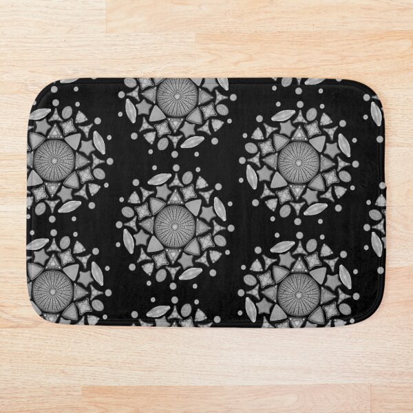 Item preview, Black and White Diatom Mandala  designed and sold by StephJChild.