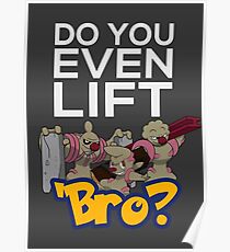 Do You Even Lift Bro - Pokemon - Conkeldurr Family Poster