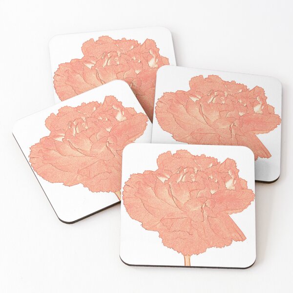 Item preview, Orange Carnation - pen and ink with watercolour style pop art designed and sold by Latch Farm  Studios.
