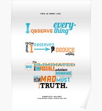 Sherlock Holmes - Deductions Poster