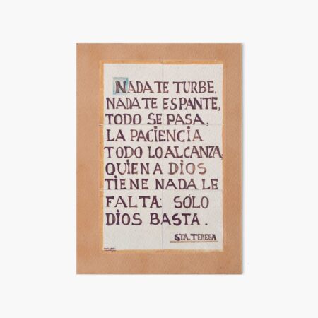 Santa Teresa de Ávila Art Board Print