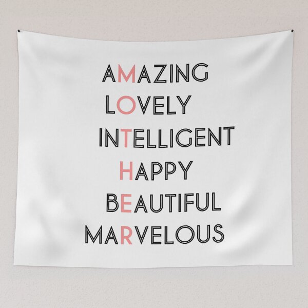 Item preview, Copy of Amazing Lovely Intelligent Happy Beatiful Marvelous Mother illustration design T-Shirt, Mother days designed and sold by SLV7R.