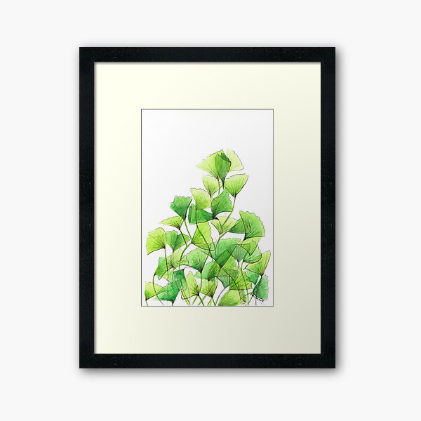 The Neighborhood Ginko Tree Framed Art Print