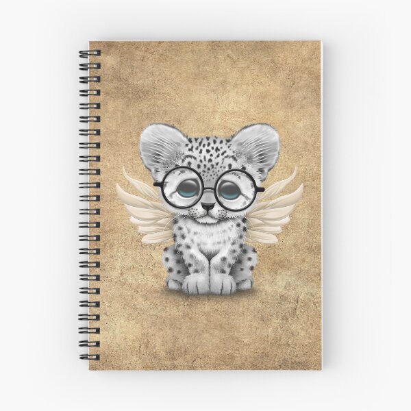 Item preview, Snow Leopard Cub with Fairy Wings Wearing Glasses  designed and sold by JeffBartels.