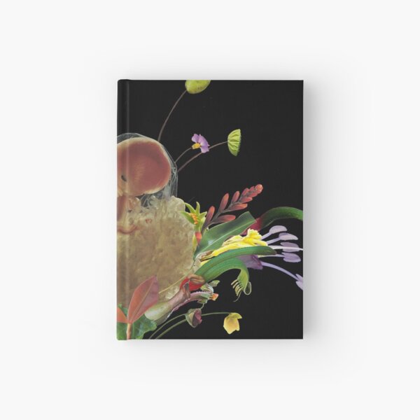 A New Birth - collage art, flower, nature, woman, man Hardcover Journal