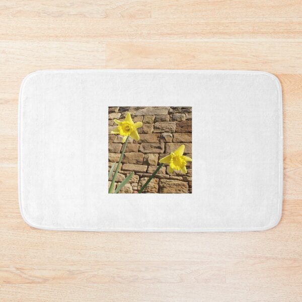 Item preview, daffodil & stone wall designed and sold by JPOempathy.