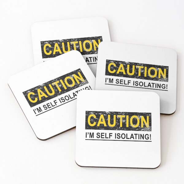 Item preview, CAUTION I'M SELF ISOLATING designed and sold by NOTSNIW ART.