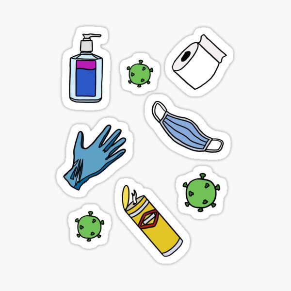 Item preview, COVID19 Sticker Pack designed and sold by Morgan Ayn.