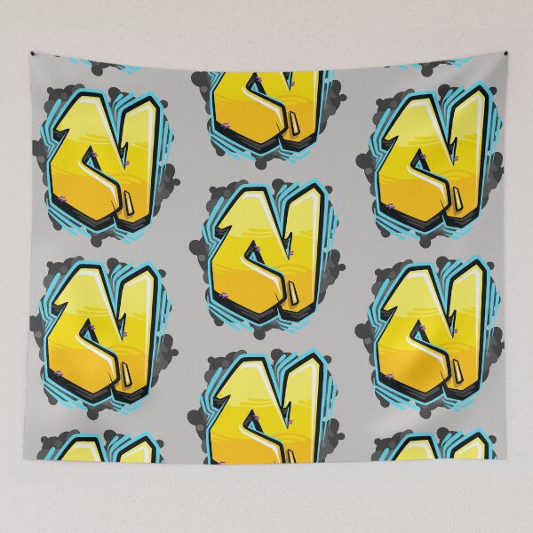Item preview, Graffiti Letra N designed and sold by NameGraffiti.